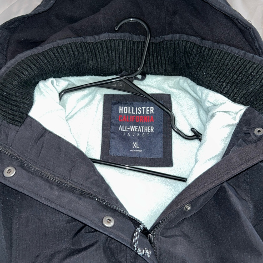 NAVY BLUE HOLLISTER JACKET